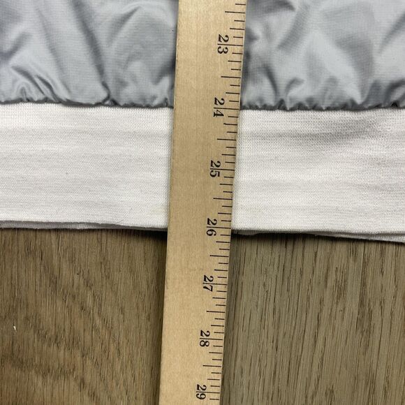 Nike Jacket Mens Medium Black White Gray Hooded Windbreaker Full Zip Colorblock - Picture 13 of 15